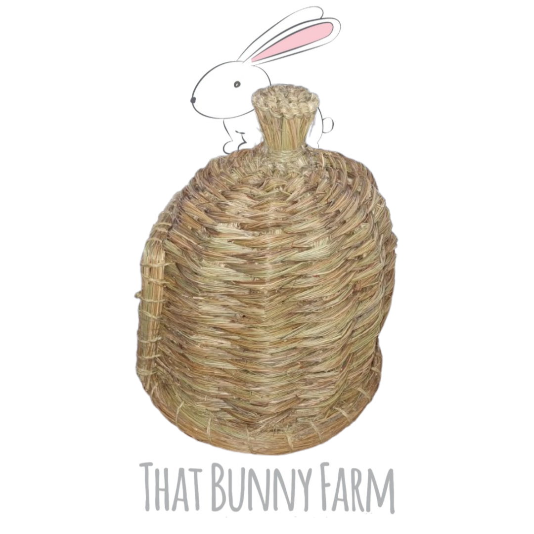 Natural Grass Bunny Hut 🏡