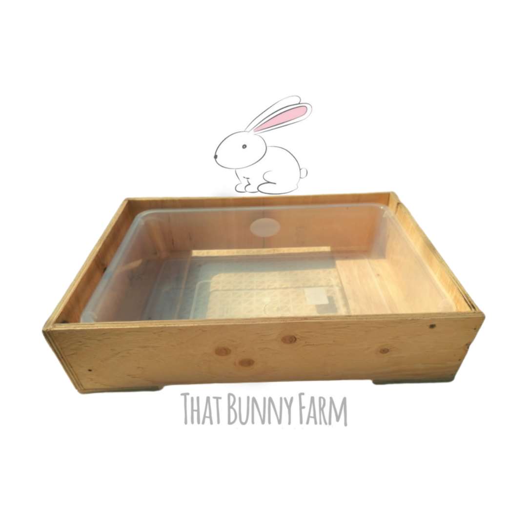 Wooden rabbit litter hot sale box