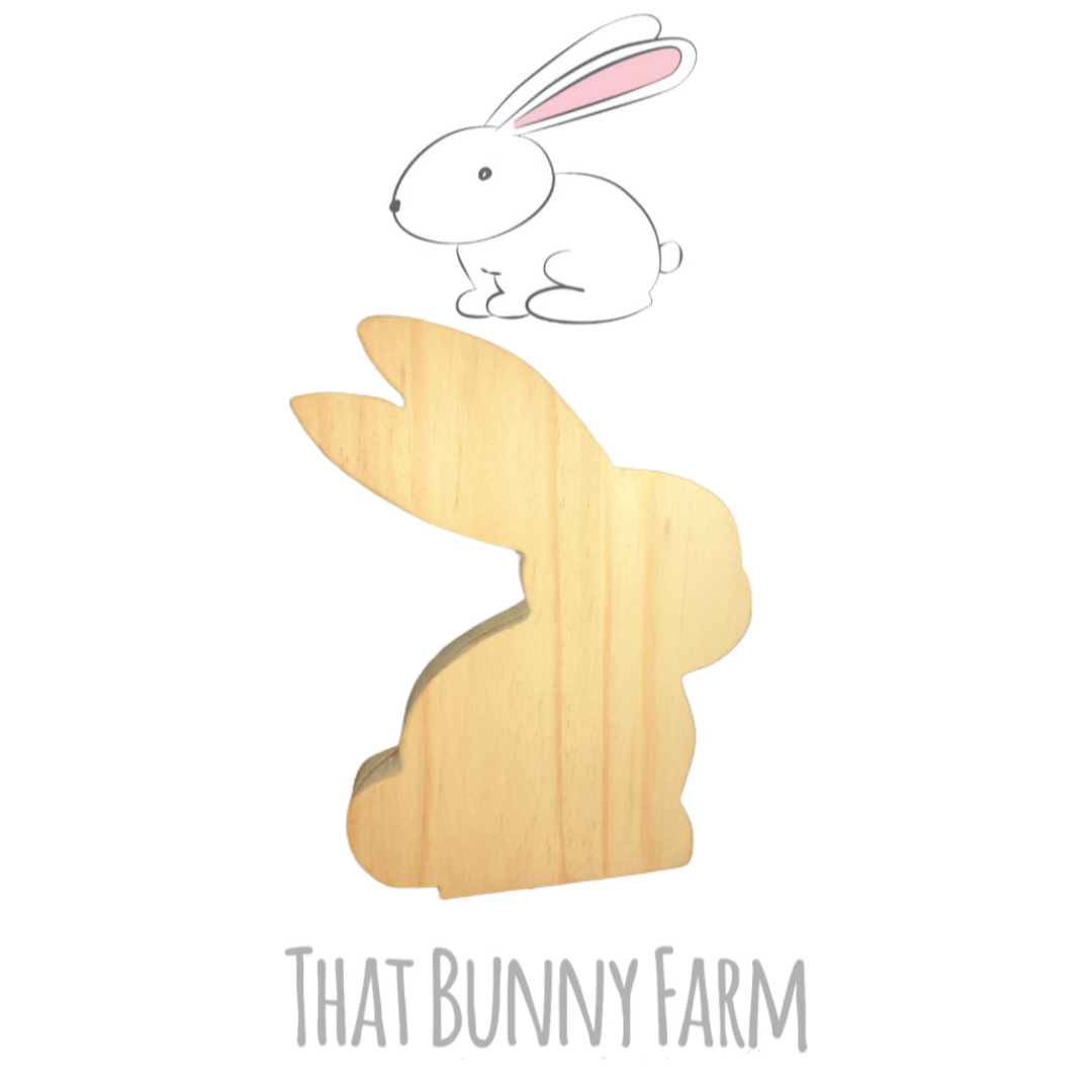 Wooden Rabbit Ornament