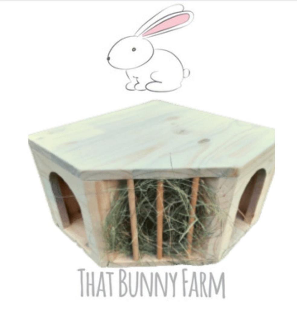 Small Critter Hideout with Hay Feeder