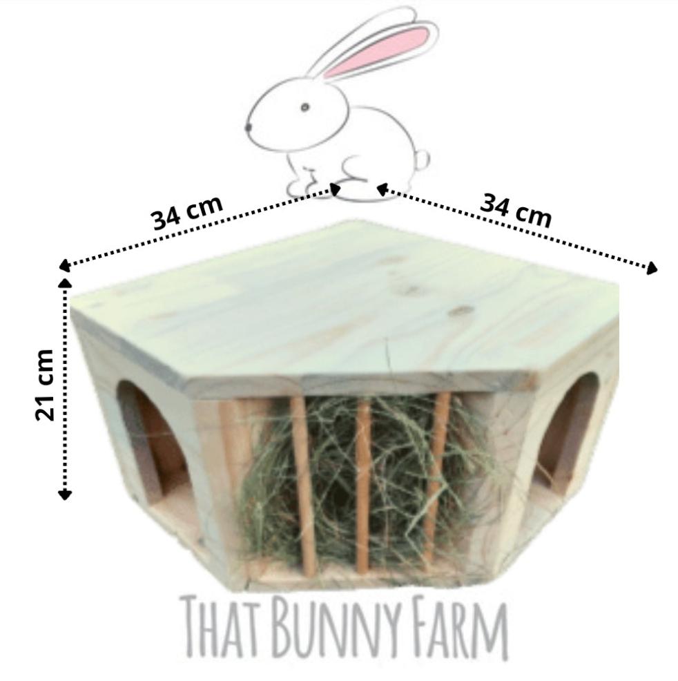 Small Critter Hideout with Hay Feeder