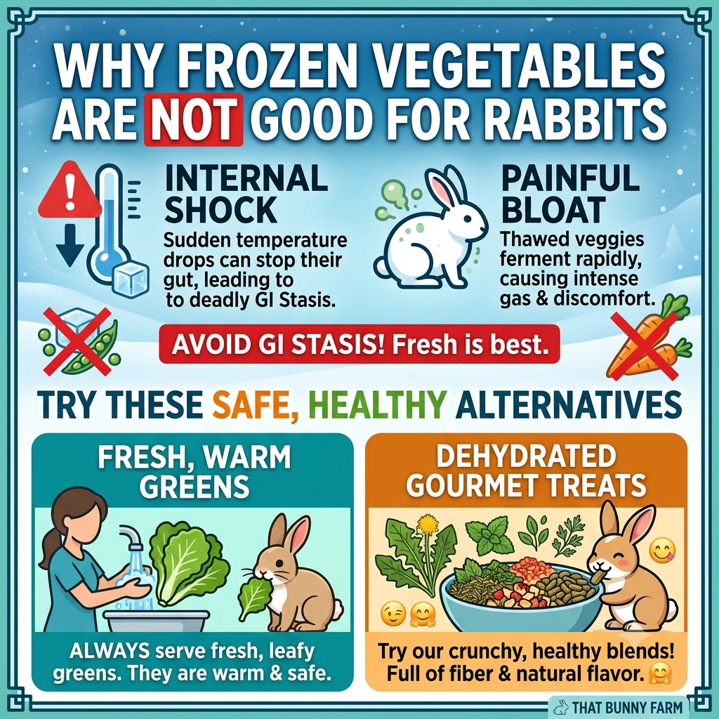 The Cold, Hard Truth: Why the "Frozen Veggie" Trend is Dangerous for Your Rabbit